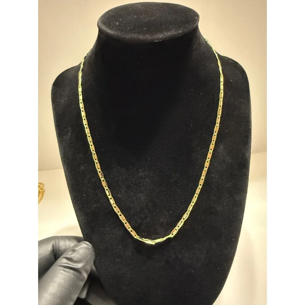 mariner necklave chain 14k gold filled 2.75mm 18 inches lobster clasp